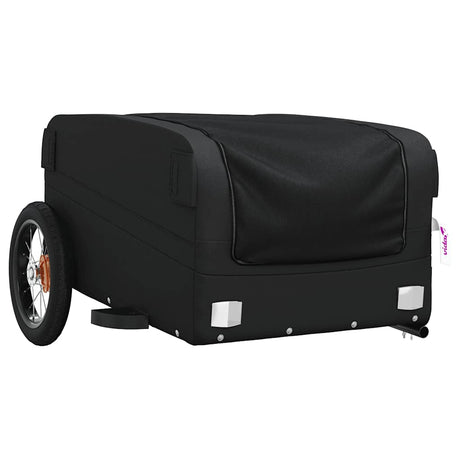 Vidaxl Rower Trailer 30 kg żelaza czarna