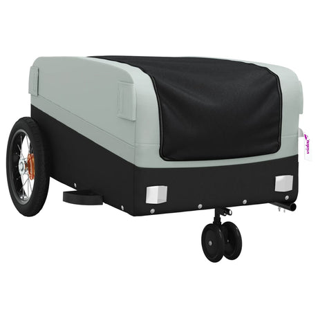 Przyczepka rowerowa Vidaxxl 30 kg, żelazna, czarno-szara