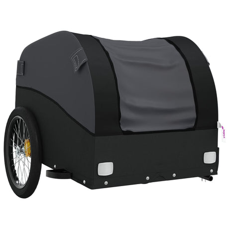 Vidaxl Rower Trailer 30 kg żelaza czarna