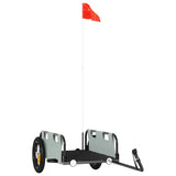 Vidaxl Rower Trailer Oxford Fabric i żelazny szary