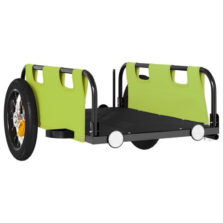 Vidaxl Rower Trailer Oxford Fabric i żelazna zielona