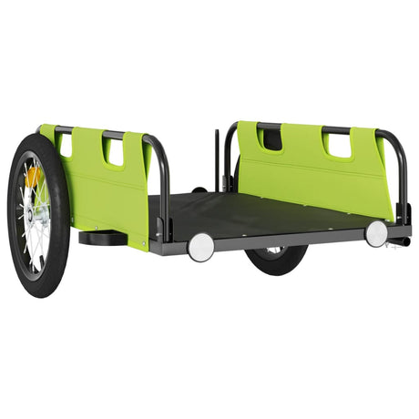 Vidaxl Rower Trailer Oxford Fabric i żelazna zielona