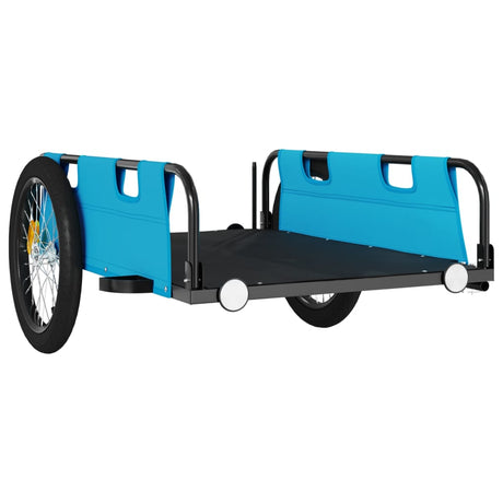 Vidaxl Rower Trailer Oxford Fabric and Iron Blue