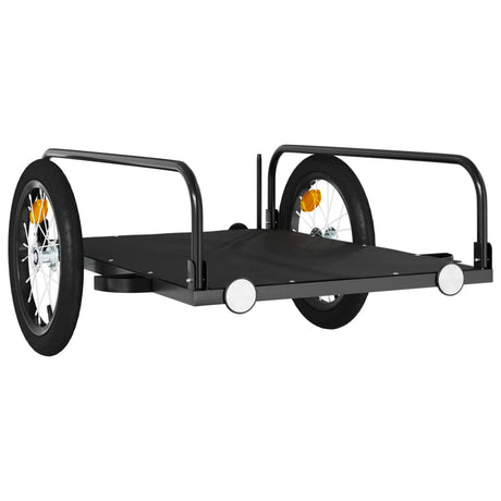 Przyczepka rowerowa VidaXL 126x63x34 cm żelazo czarna