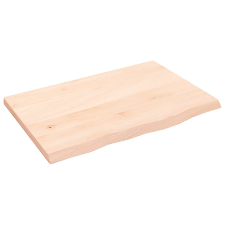 Blat umywalki Vidaxx 60x40x2 cm z litego drewna, surowego