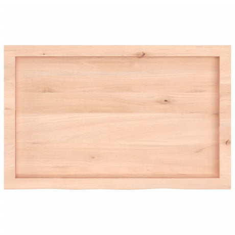 Blat umywalki Vidaxx 80x50x (2-6) cm z litego drewna, surowego