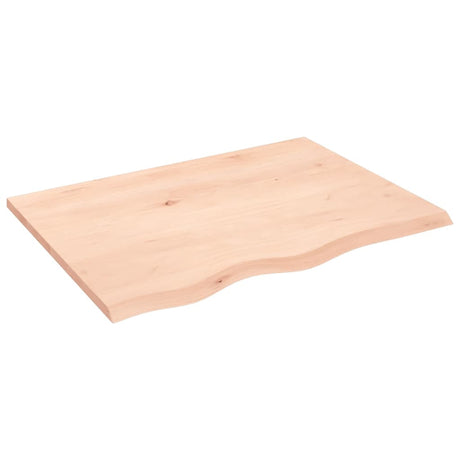 Blat umywalki Vidaxx 80x60x2 cm z litego drewna, surowego
