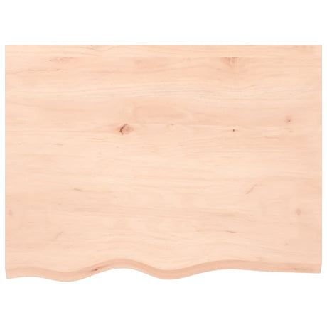 Blat umywalki Vidaxx 80x60x2 cm z litego drewna, surowego