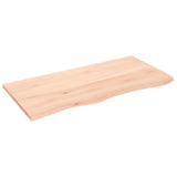 Blat umywalki Vidaxx 100x50x2 cm z litego drewna, surowego