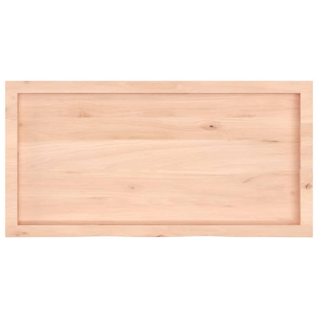 Blat umywalki Vidaxx 100x50x (2-4) cm z litego drewna, surowego