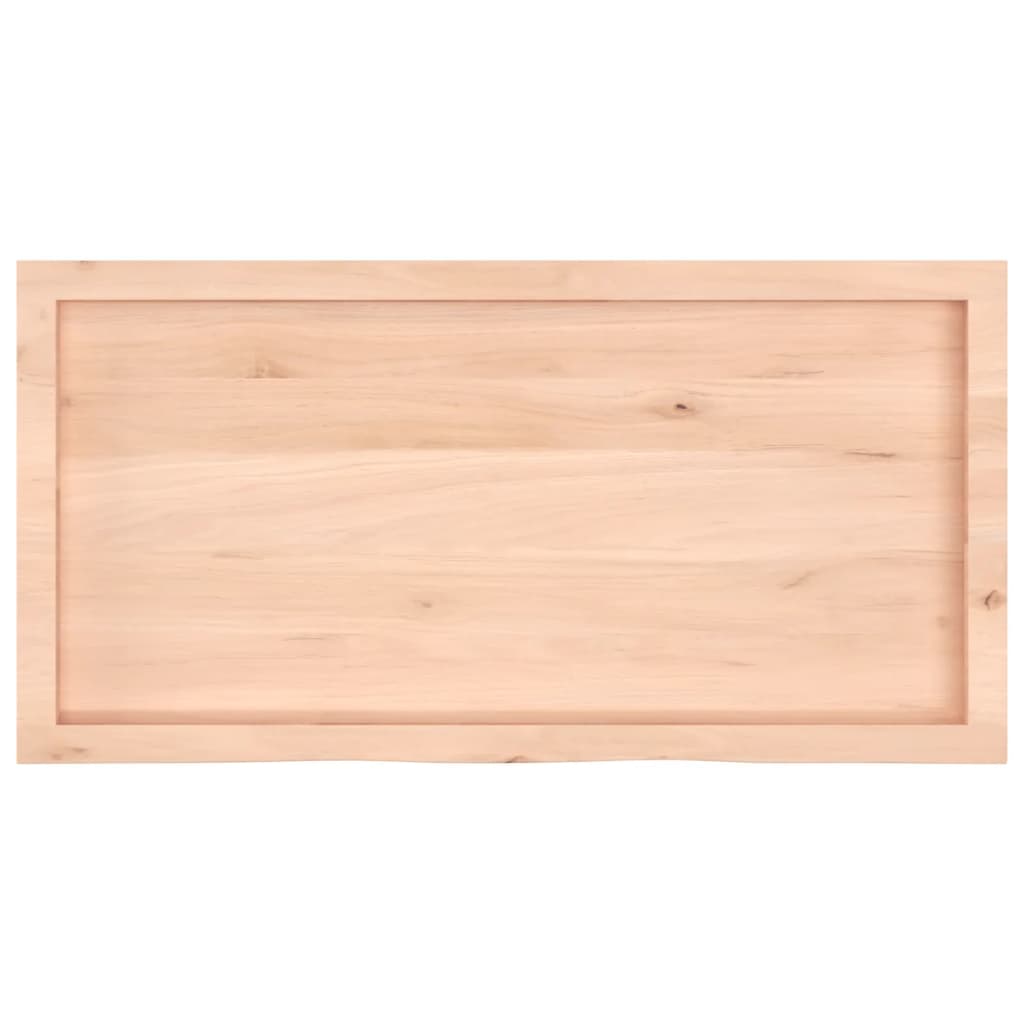 Blat umywalki Vidaxx 100x50x (2-6) cm, nieobrobione lite drewno