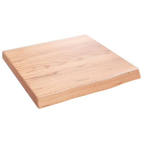 Blat umywalki Vidaxx 40x40x (2-4) cm z litego drewna poddanego obróbce w kolorze jasnobrązowym