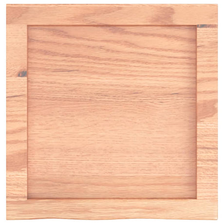 Blat umywalki Vidaxx 40x40x (2-4) cm z litego drewna poddanego obróbce w kolorze jasnobrązowym