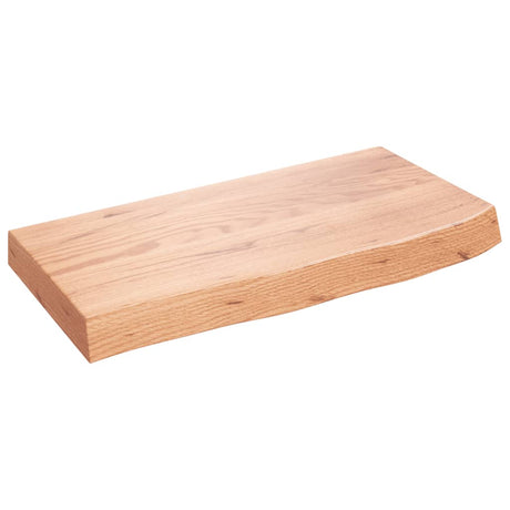 Blat umywalki Vidaxx 60x30x (2-6) cm z litego drewna impregnowanego w kolorze jasnobrązowym