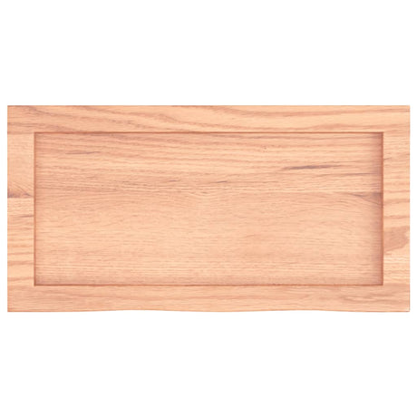 Blat umywalki Vidaxx 60x30x (2-6) cm z litego drewna impregnowanego w kolorze jasnobrązowym