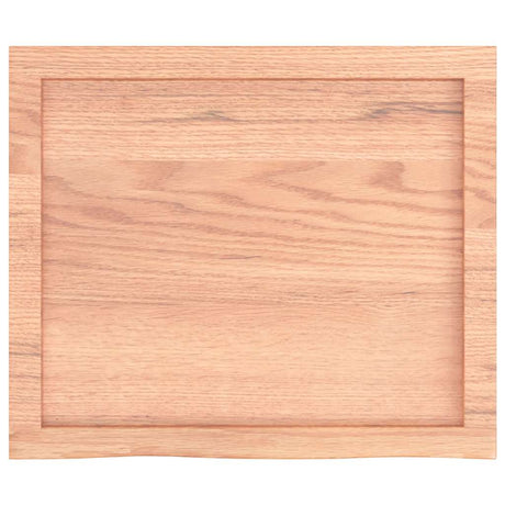 Blat umywalki Vidaxx 60x50x (2-4) cm z litego drewna poddanego obróbce w kolorze jasnobrązowym