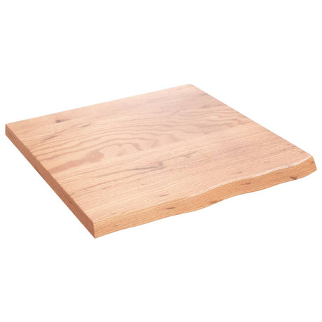 Blat umywalki Vidaxx 60x60x (2-4) cm z litego drewna poddanego obróbce w kolorze jasnobrązowym