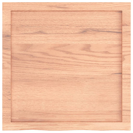 Blat umywalki Vidaxx 60x60x (2-4) cm z litego drewna poddanego obróbce w kolorze jasnobrązowym