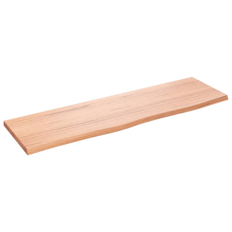 Blat umywalki Vidaxx 100x30x2 cm z litego drewna impregnowanego w kolorze jasnobrązowym