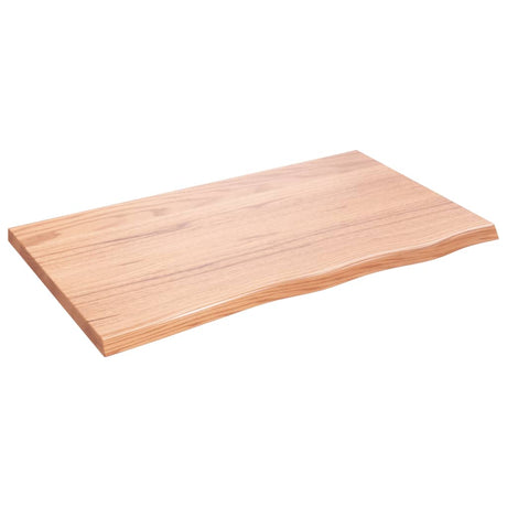 Blat umywalki Vidaxx 100x60x (2-4) cm z litego drewna impregnowanego w kolorze jasnobrązowym