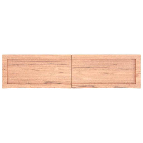 Blat umywalki Vidaxx 120x30x (2-4) cm z litego drewna impregnowanego w kolorze jasnobrązowym