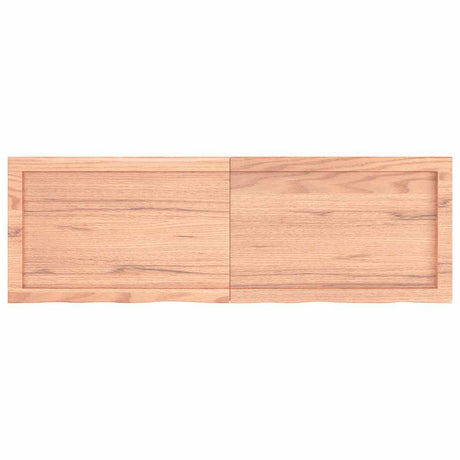 Blat umywalki Vidaxx 120x40x (2-4) cm z litego drewna impregnowanego w kolorze jasnobrązowym