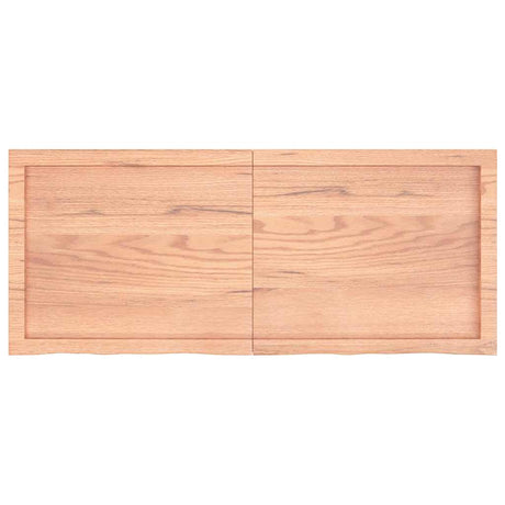 Blat umywalki Vidaxx 120x50x (2-4) cm z litego drewna impregnowanego w kolorze jasnobrązowym