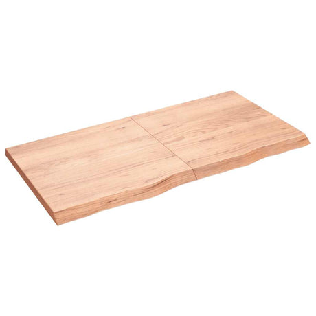 Blat umywalki Vidaxx 120x60x (2-4) cm z litego drewna impregnowanego w kolorze jasnobrązowym
