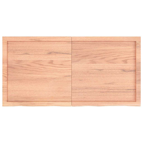 Blat umywalki Vidaxx 120x60x (2-4) cm z litego drewna impregnowanego w kolorze jasnobrązowym