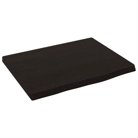 Blat umywalki Vidaxx 40x30x2 cm z litego drewna impregnowanego w kolorze ciemnobrązowym