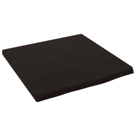 Blat umywalki Vidaxx 40x40x2 cm z litego drewna impregnowanego w kolorze ciemnobrązowym