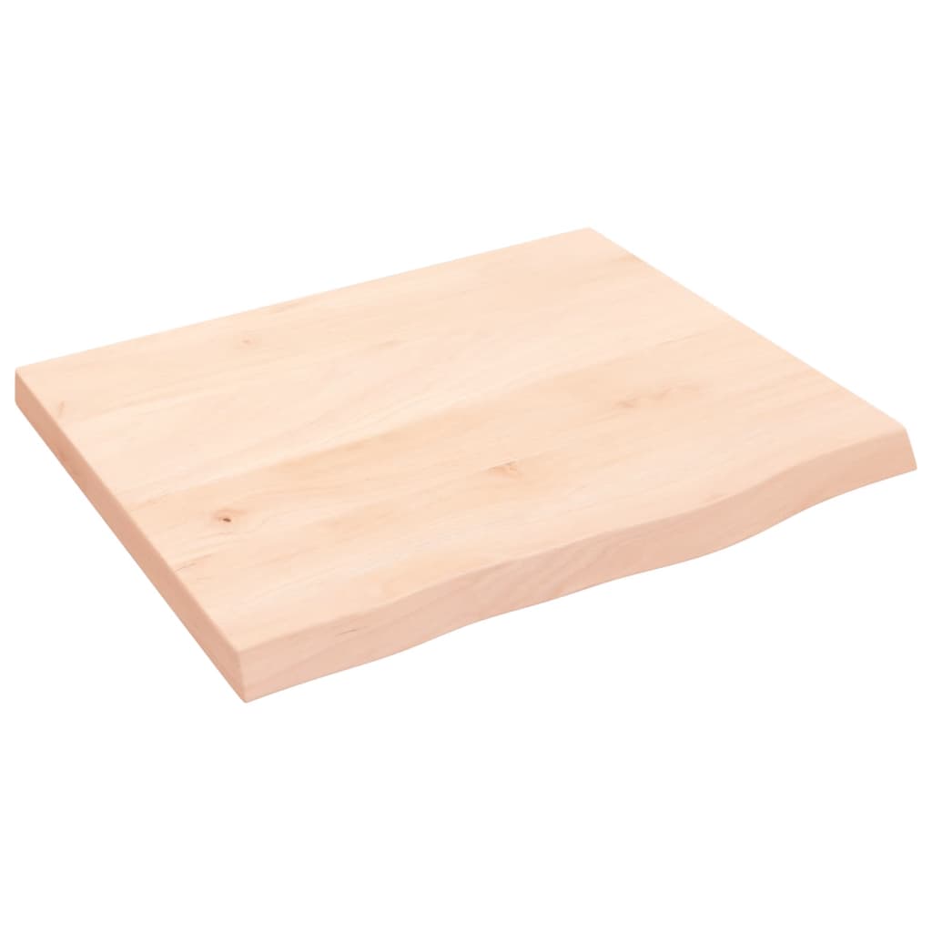 Vidaxl tafelblad 60x50x(2-4) cm onbehandeld massief eikenhout