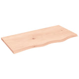Vidaxl tafelblad 80x40x2 cm onbehandeld massief eikenhout