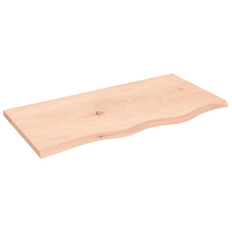 Vidaxl tafelblad 80x40x2 cm onbehandeld massief eikenhout