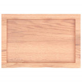 Vidaxl tafelblad 60x40x(2-6) cm behandeld massief eikenhout lichtbruin