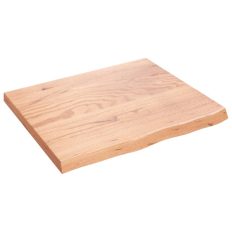 Vidaxl tafelblad 60x50x2 cm behandeld massief eikenhout lichtbruin