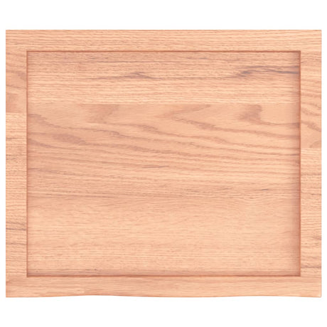 Vidaxl tafelblad 60x50x(2-6) cm behandeld massief eikenhout lichtbruin