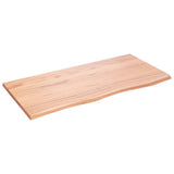 Vidaxl tafelblad 100x50x2 cm behandeld massief eikenhout lichtbruin