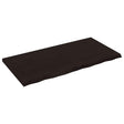 Vidaxl tafelblad 120x60x(2-4)cm behandeld eikenhout donkerbruin