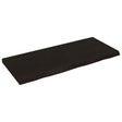 Vidaxl tafelblad 140x60x(2-6)cm behandeld eikenhout donkerbruin