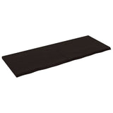 Vidaxl tafelblad 160x60x(2-4)cm behandeld eikenhout donkerbruin