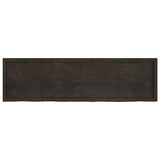 Vidaxl tafelblad 180x50x(2-6)cm behandeld eikenhout donkerbruin
