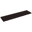 Vidaxl tafelblad 200x50x(2-6)cm behandeld eikenhout donkerbruin