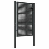 Brama ogrodowa VidaXL antracytowa, stalowa 100x125 cm