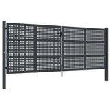 Brama VidaXL 400x200 cm stal antracytowa