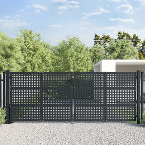 Brama VidaXL 400x200 cm stal antracytowa