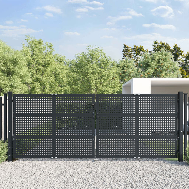 Brama VidaXL 400x200 cm stal antracytowa