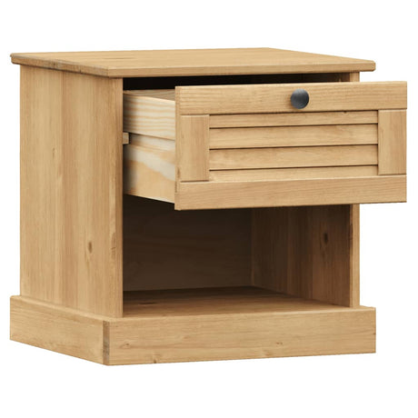 Vidaxl nachtkastje vigo 42x35x42 cm massief grenenhout
