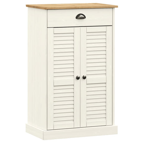 Szafka na buty Vidaxx vigo 60x35x96 cm lite drewno sosnowe w kolorze białym