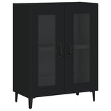 Vidaxl dressoir 69,5x34x90 cm bewerkt hout zwart